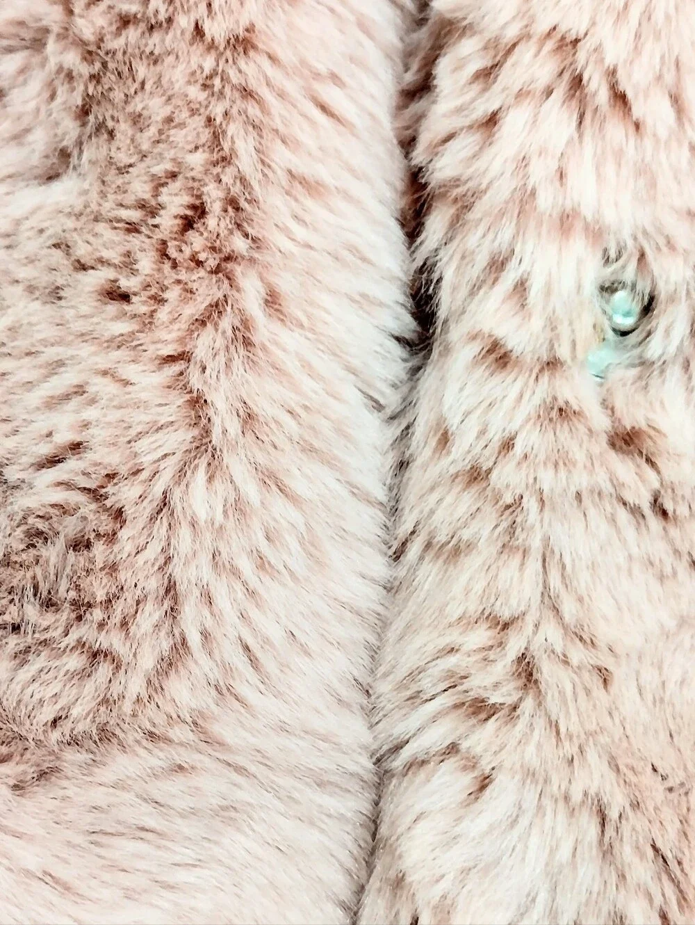 Forever 21 Sz S Dusty Pink Faux Fur Cropped Jacket
